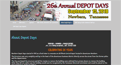 Desktop Screenshot of newberndepotdays.org